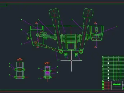 Design of Semi-Trailer Rear Suspension System 3D model