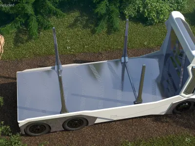 Einride Electric Robo Truck Rigged 3D model