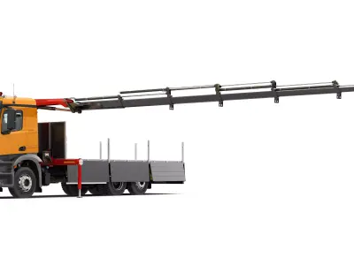 Generic Mobile Crane Truck 6X2  3D model