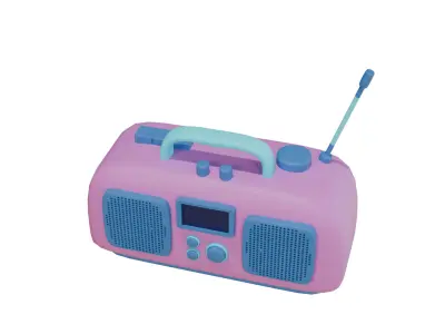 Retro Radio 3D Model 3D model
