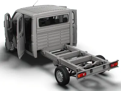 Citroen Jumper Chassis Truck CrCab 4035WB HQInterior 2023 3D model
