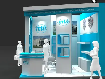 Exhibition Stand - ST0059 3D model