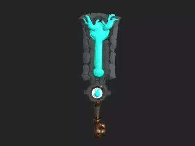 sword 3D Model 001 Low-poly 3D model