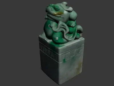 imperial jade seal 3D model