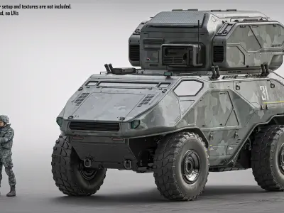 ARMORED VEHICLE 3D model by MaximMMI