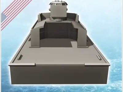 Assault Support ASPB Alpha patrol boat - Modern WW2 WW1 World Wa 3D print model