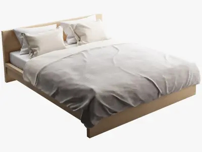 IKEA MALM bed 3D model