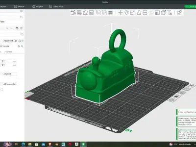 Toy Train and keychain 3D Printing ready 3D print model