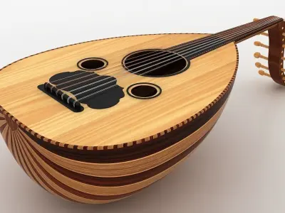 Arabic Oud instrument 3D model 3D model
