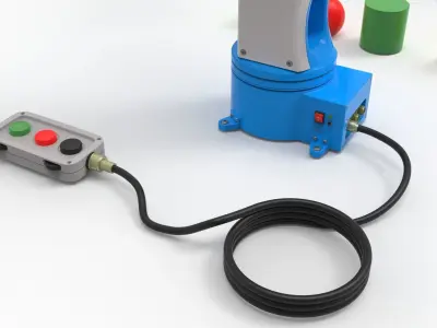 Industrial Robot arm 3D model get