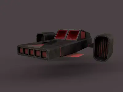 Sci-Fi Space Ship V3 Low-poly 3D model
