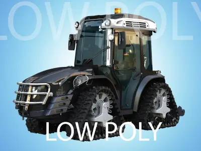MACH 4 Tractor -  Low Poly Low-poly 3D model
