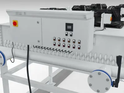 Industrial Radiator Chiller Cooler 3D model