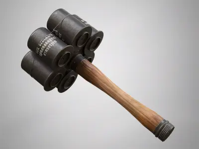 M24 Bundle Stick Hand Grenade AAA Game Ready Low-poly 3D model Low-poly 3D model