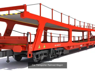 Freight Train Locomotive Railroad Cars 3D Model Pack