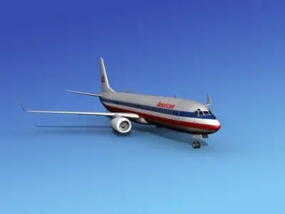 Boeing 737-900ER American Airlines 3D model