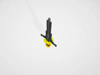 Sword pixelated Free 3D model
