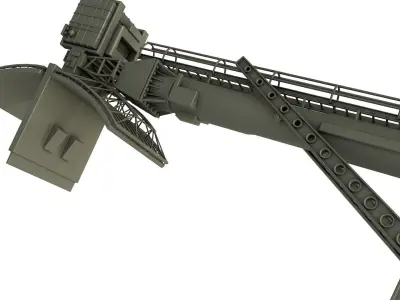 76N6 Clam Shell FMCW acquisition radar 3D model