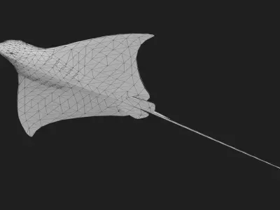 Devilfish Low-poly 3D model purchase