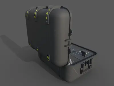 Ground Control Station Low-poly 3D model