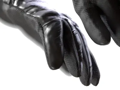 Gloves 41 - All MH Bodies - UE5 Skeletons - Rigged Low-poly 3D model