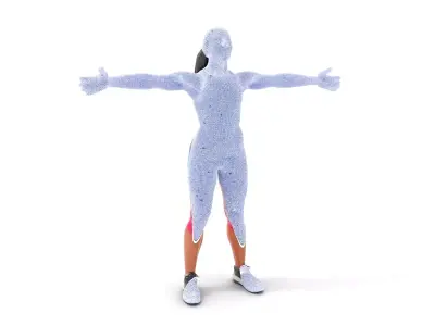 TieDye Fitness Attire model pack Low-poly 3D model