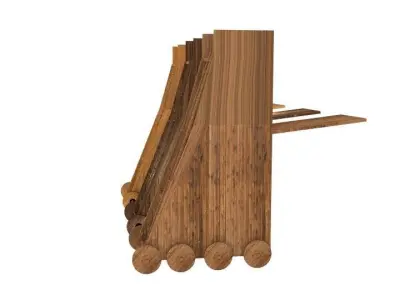 Siege Towers  Low-poly 3D model