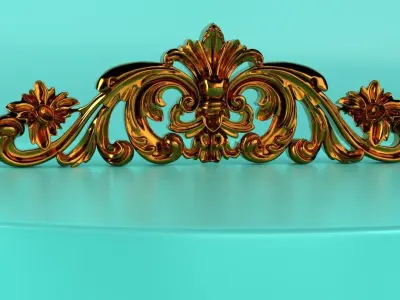 Hand carved piece 3D model