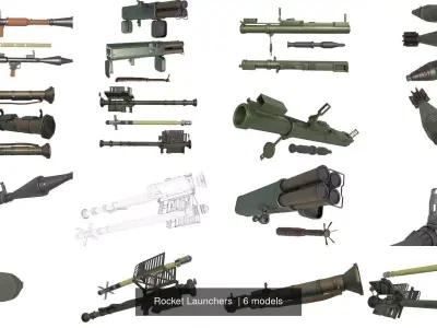 Rocket Launchers  3D Model Pack