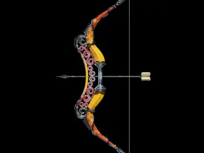 Bow and Arrow 3D model get
