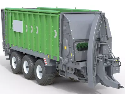Have Dump trailer SUW 5000 Low-poly 3D model