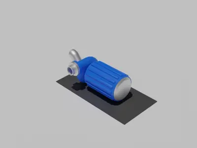 Modular Water Pump  Low-poly 3D model