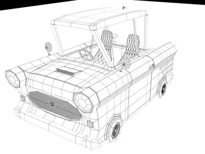 cartoon car 3d model 3D model