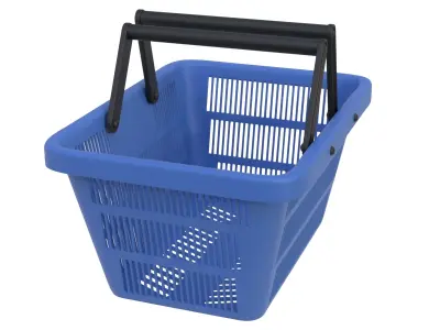 Shopping basket 01 3D model