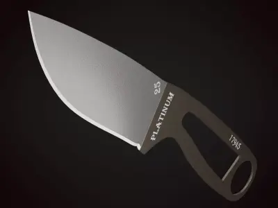 Knife 1 C Low-poly 3D model
