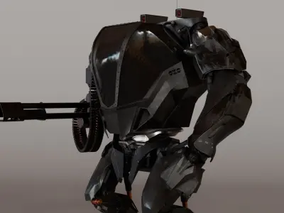 Mecha robot 3D model get