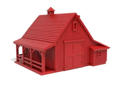 American Barn  3D print model