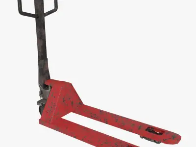 Pallet truck 3D model by melmir