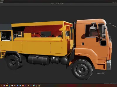 Ashok leyland truck Exterior model 3D model