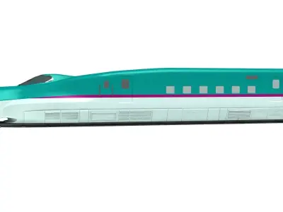 Shinkansen High Speed Train 3D model