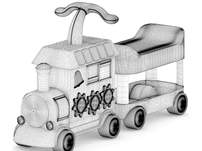 Train Toy 3D model order