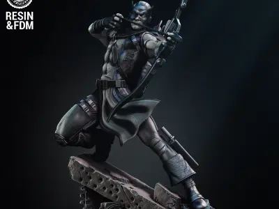 Wicked Marvel Hawkeye Sculpture Tested for 3D printing 3D print model