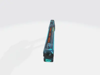 futuristic sci-fi energy pistol 3D model