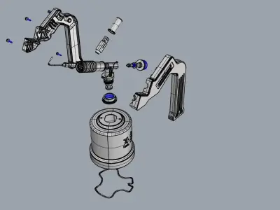 Gas Torch Eurocamping 3D model