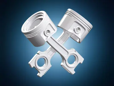 Mechanic Piston Crest 3D print model