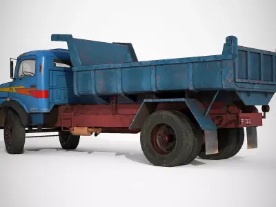 Dump Truck Low-poly 3D model by joao3DModels from CGTrader (Low-poly)