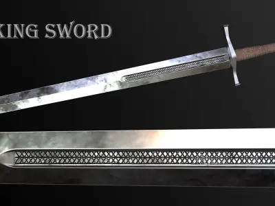 Viking Sword Free low-poly 3D model get