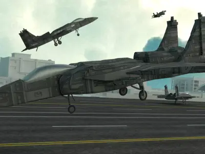 airplane fighter jet flying in sky Free 3D model purchase