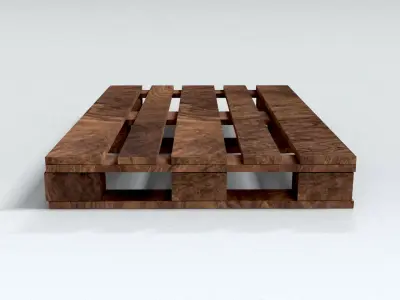 laos Wood Pallet Low-poly 3D model