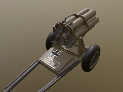 Nebelwerfer 41 Sand camo - Afrika 3D model